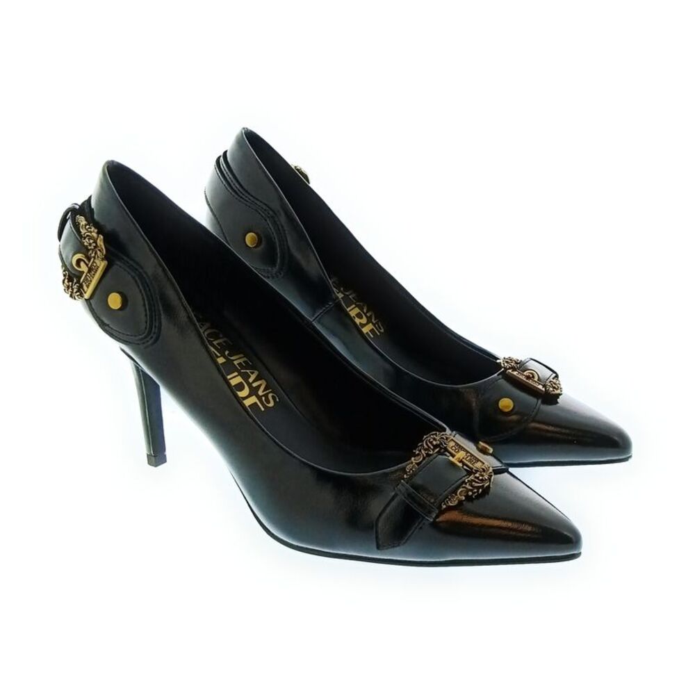 Versace Jeans Couture Women's Black Pointed-Toe Stiletto Pumps